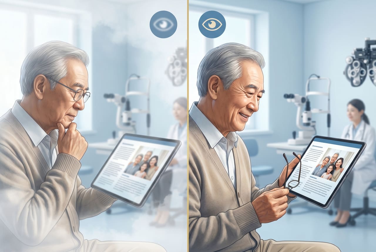 白内障什么时候需要手术，不做会怎样？科普配图